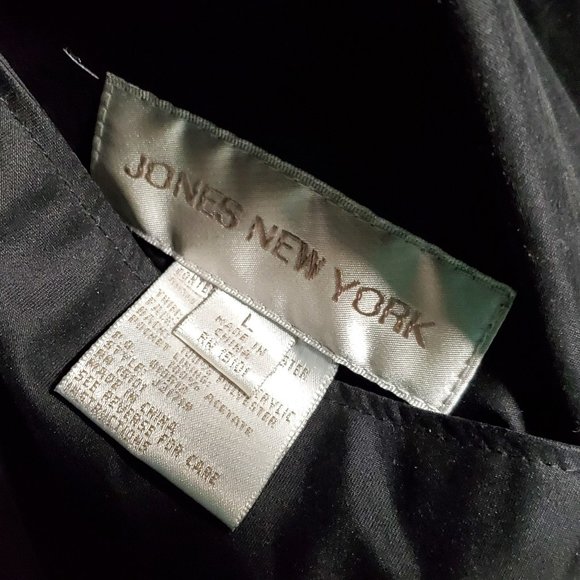 Jones New York Button Faux Fur REVERSIBLE coat Woman's Size L #15101 - Picture 9 of 14